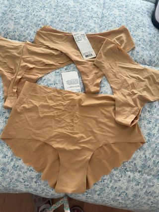 Braga y tangas Sloggi beige Talla M