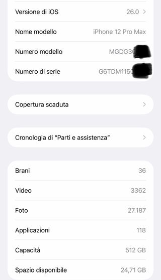 iPhone 12 Pro Max - Batteria 78%