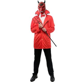 Disfraz Diablo Demonio Traje Rojo XXL