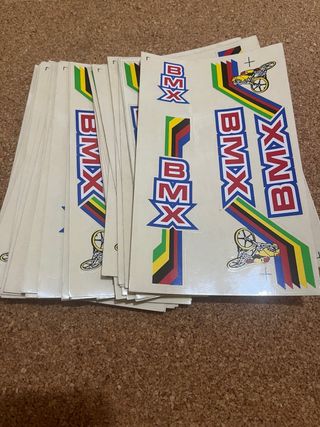 Lote 60 pegatinas Bmx