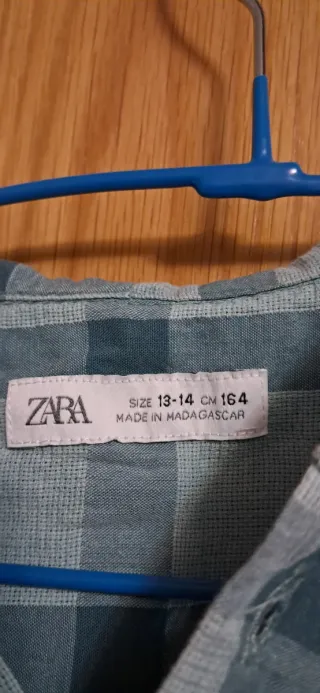 2 Camisas de niño a cuadros talla 13 y 14