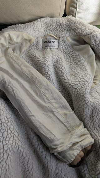 Abrigo niña Jaeger beige y marrón