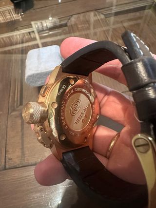 Reloj TW Steel Hombre Dorado y Marrón