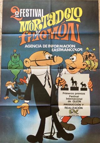 Cartel Cine Mortadelo y Filemón Festival Gijón