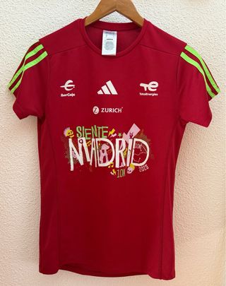 Camiseta Adidas Roja Siente Madrid 10K