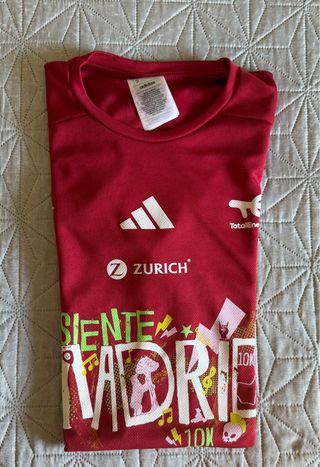 Camiseta Adidas Roja Siente Madrid 10K