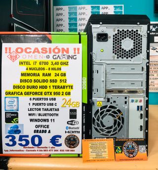 Pc Gaming i7 24Gb ram Ssd 1 Tera