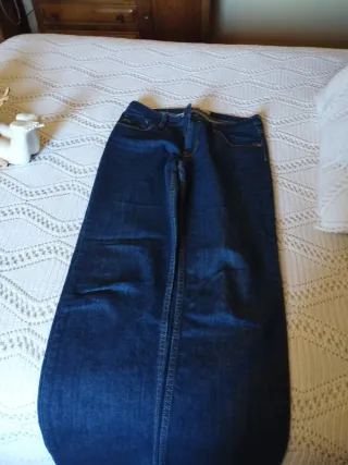Pantalón Levis 627 Mujer Azul
