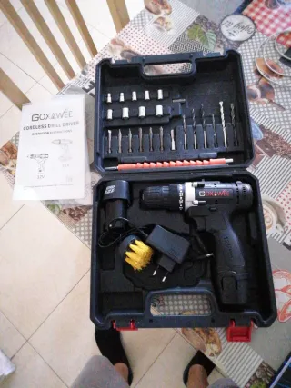 Taladro Atornillador Goxawee Inalámbrico