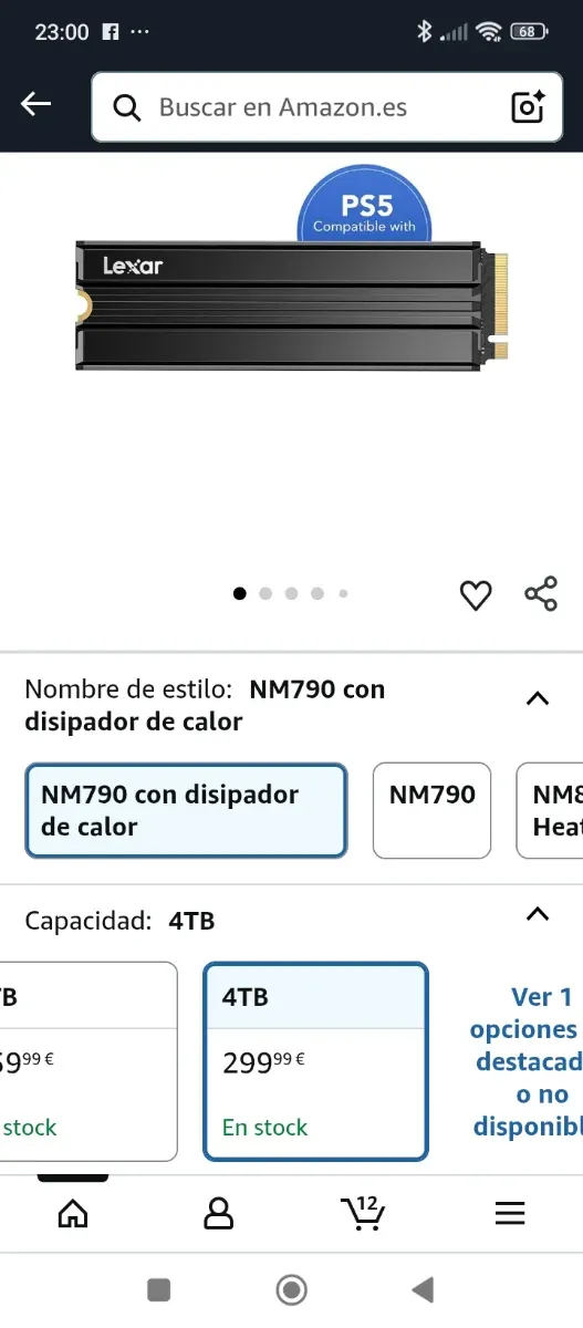 Lexar NM790 SSD 4TB PCIe Gen4 NVMe M.2