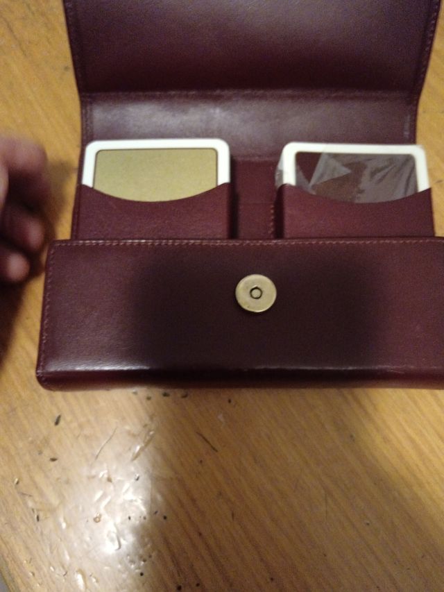 Carte da gioco Cartier complete di custodia anni 