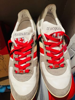 Zapatillas D'Acquasparta Blancas y Grises