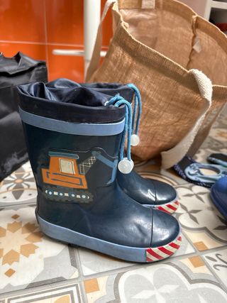 Botas de agua Play Shoes Talla 27 dibujo grúa 