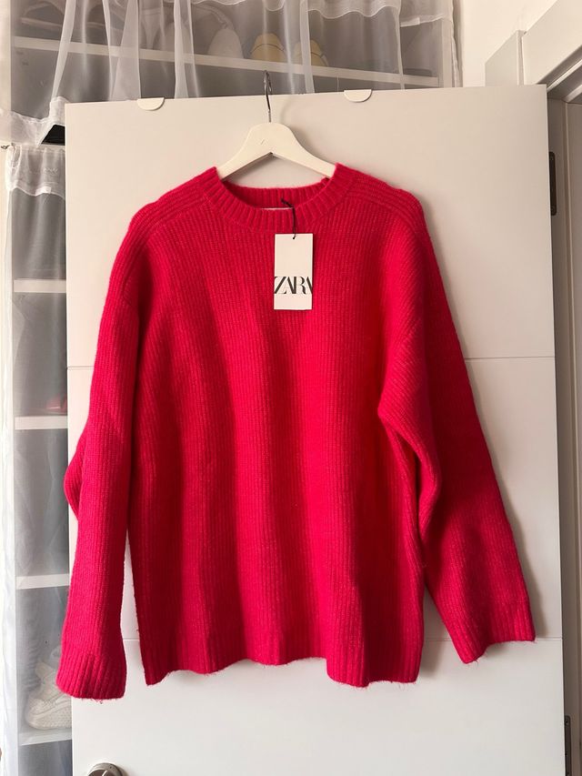 Jersey Zara Fucsia oversized