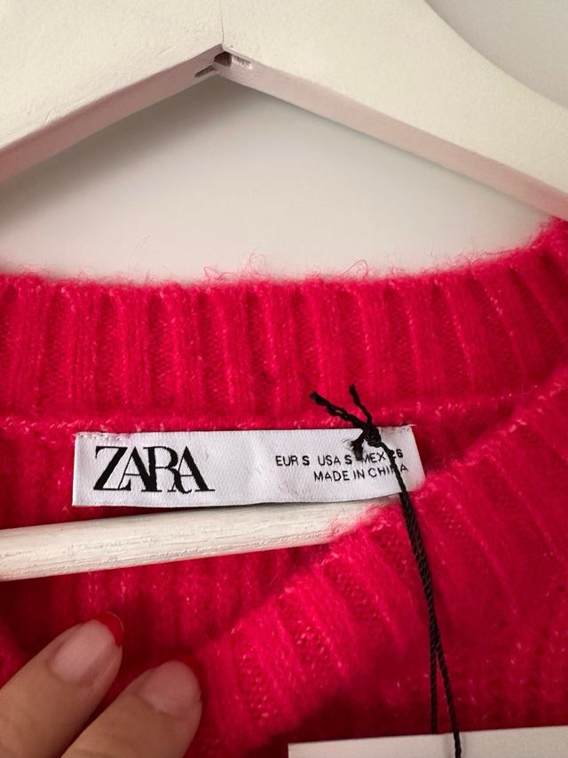 Jersey Zara Fucsia oversized
