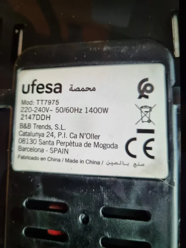 Tostadora Ufesa 2 ranuras