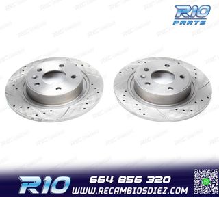 DISCOS DE FRENO PARA PORSCHE PERFORADOS RANURADOS