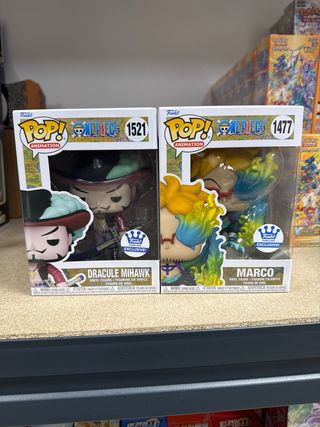 Funko Pop One Piece Dracule Mihawk y Marco