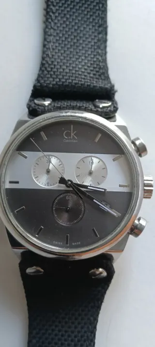 Reloj Calvin Klein Negro y Plateado