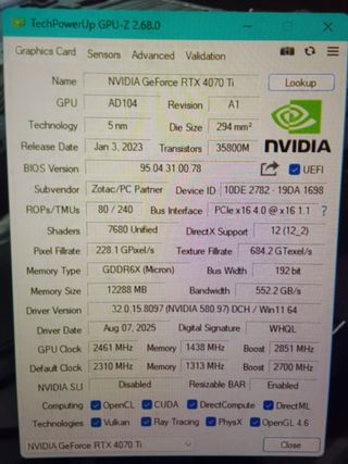 Zotac RTX 4070 Ti AMP Extreme