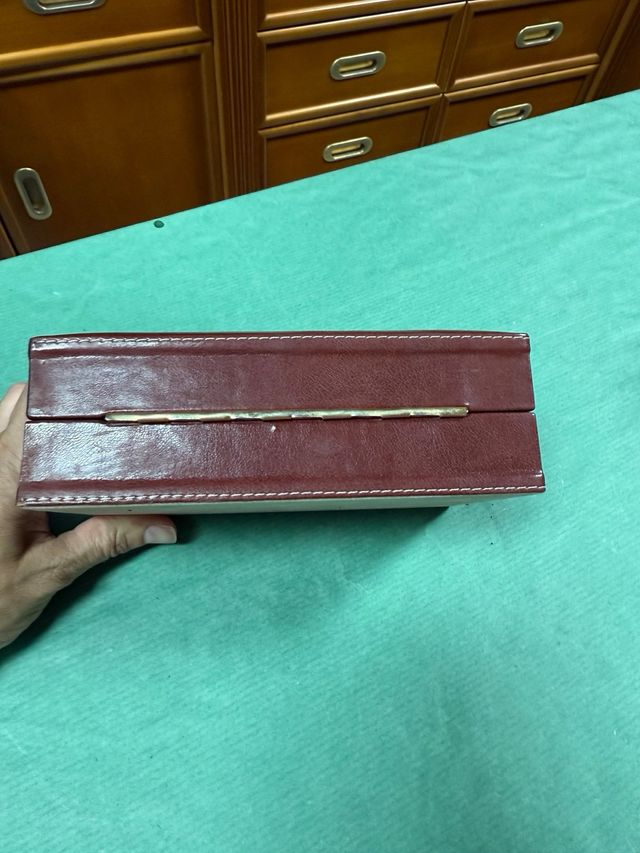 Estuche Piel con 2 Baraja de Cartas y Dados