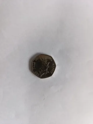 Moneda 50 peniques Peter Rabbit.2017