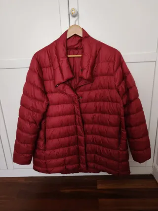 Chaqueta acolchada mujer granate