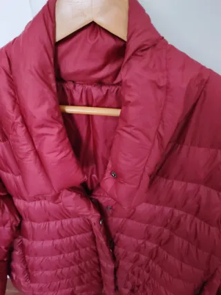 Chaqueta acolchada mujer granate