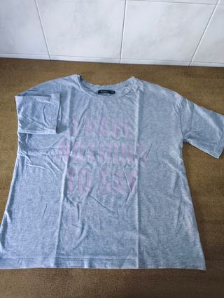 Camiseta Bershka I HAVE NOTHING TO SAY