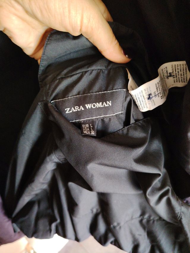 Chaqueta Zara acolchada morada Talla L