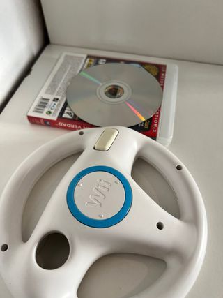 Volante Wii + Juego Wii Mario Kart