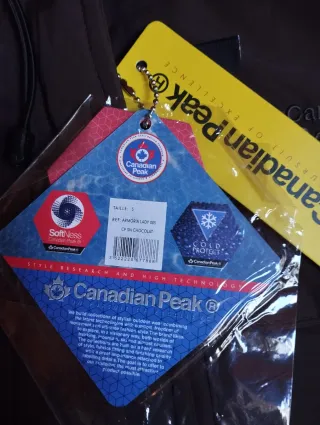 Parka Canadian Peak Mujer Marrón chocolate nueva 