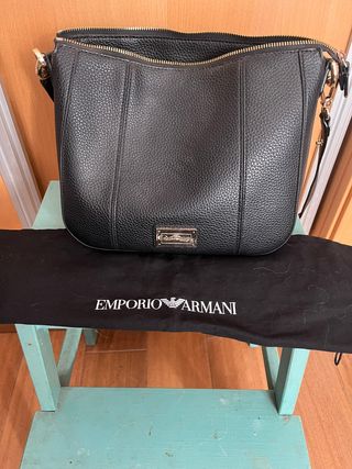 Bolso Emporio Armani Negro Piel Texturizada