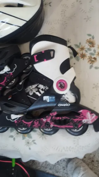 Patines Oxelo Talla 34-36 + Casco