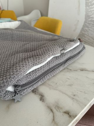 Saco bebé capazo/minicuna tejido gris