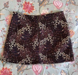 Falda corta estampada flores