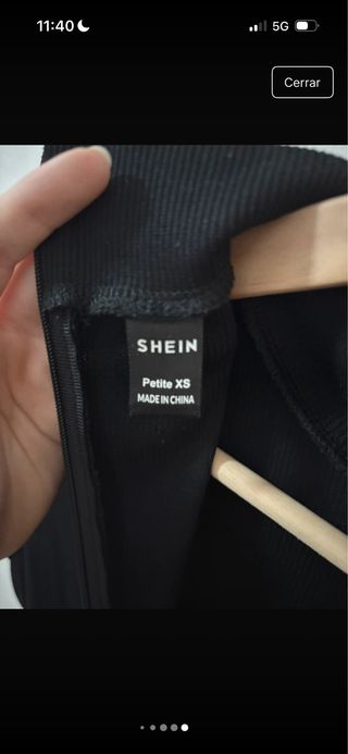 Mono corto negro SHEIN