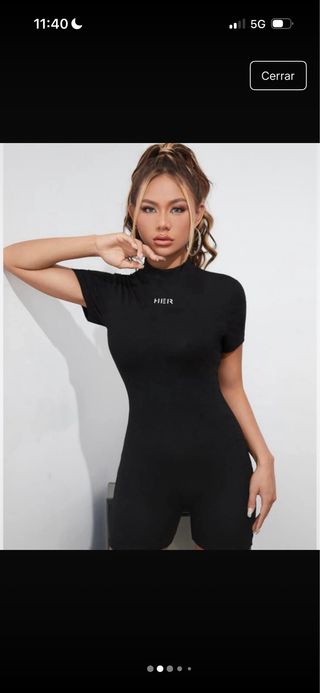 Mono corto negro SHEIN