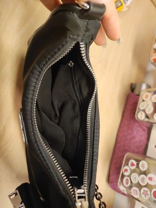 Bolso Prada Negro Nylon con Monedero