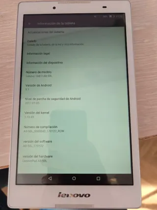 Lenovo Tab 2 A8-50L Blanca