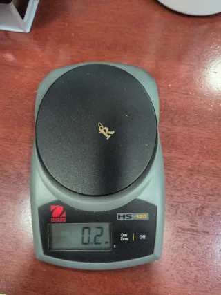 Mini colgante letra R oro