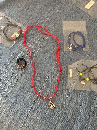 Lote Joyas Pádel: Collar, Pulsera y Anillo
