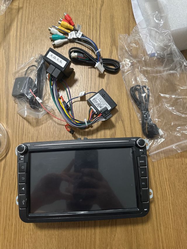 Radio 2 DIN para coche con cables