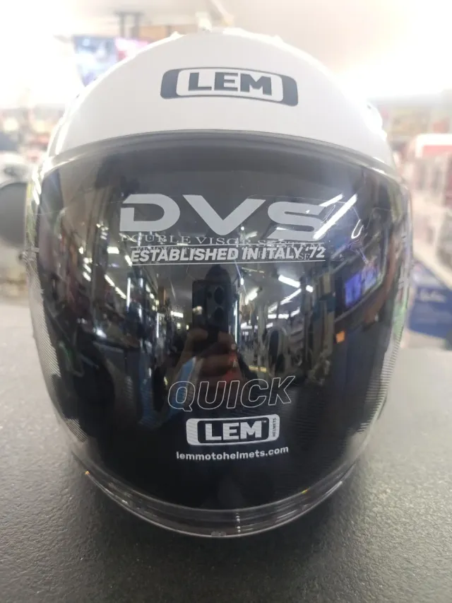 Casco LEM Jet Blanco Talla XL