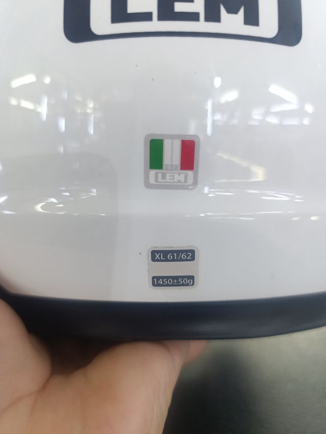 Casco LEM Jet Blanco Talla XL