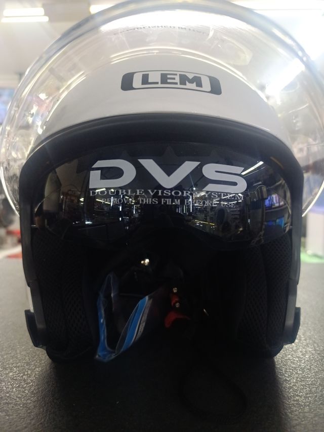 Casco LEM Jet Blanco Talla XL