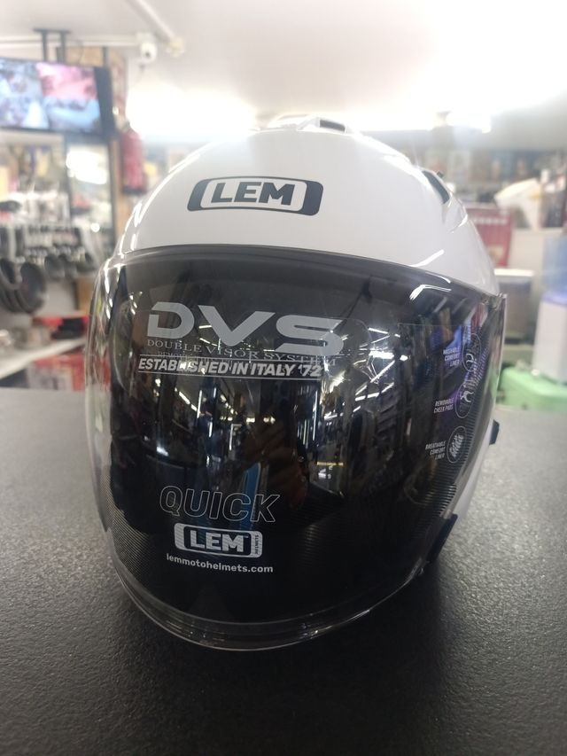 Casco LEM Jet Blanco Talla XL