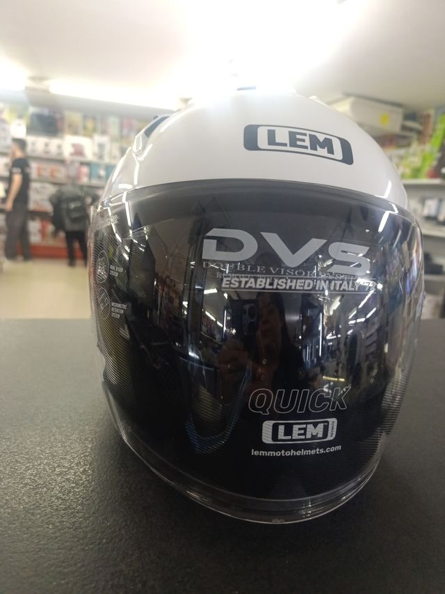 Casco LEM Jet Blanco Talla XL
