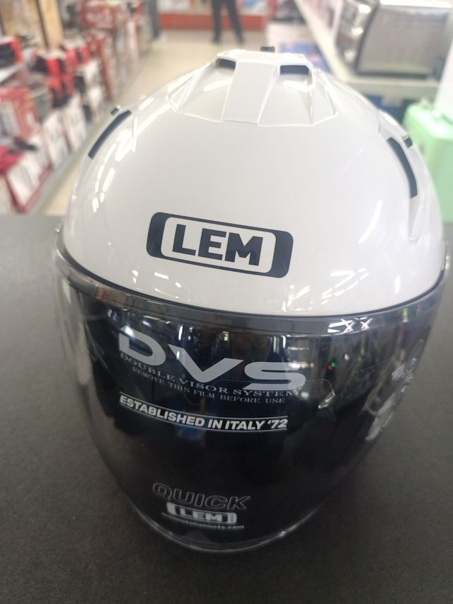 Casco LEM Jet Blanco Talla XL