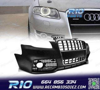 PARAGOLPES DELANTERO AUDI A4 B7 04-08 LOOK S LINE CROMO NEGR